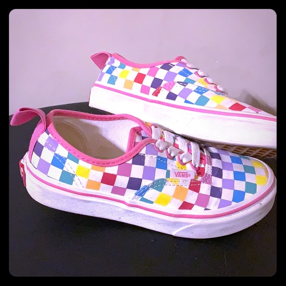 children's checkered vans